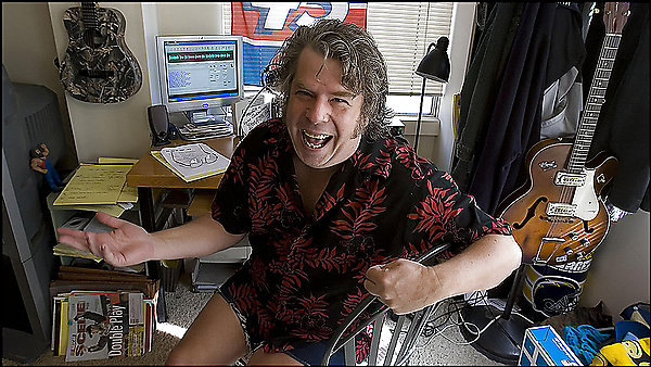 Mojo in his home studio